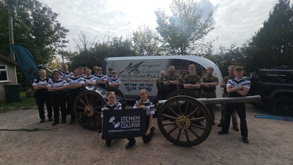 Itchen College Field Gun team.